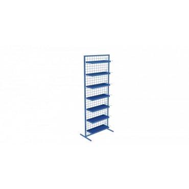 Stand model plasa sarma cu rafturi tabla si accesorii