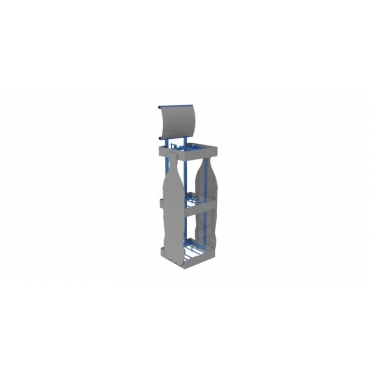 Stand parazit carlig dublu cu model lateral