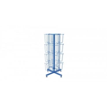 Stand rotativ cu buzunare hexagonal